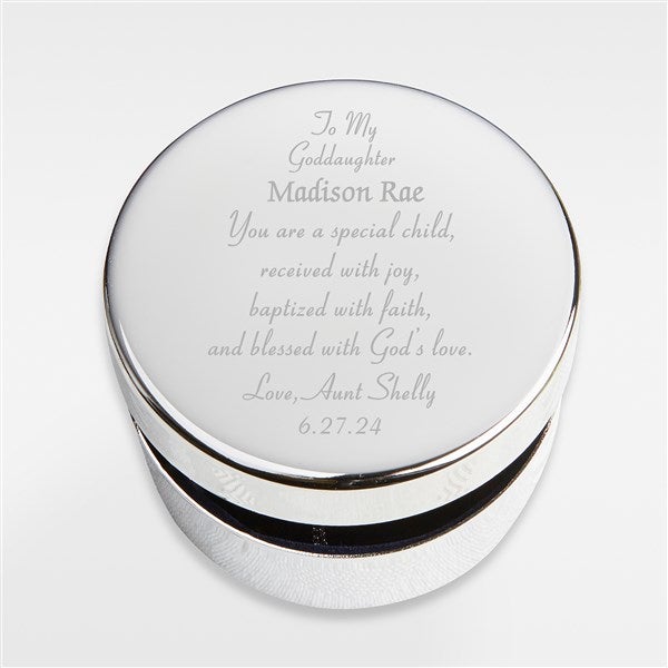 Baby's First Cross and Personalized Religious Keepsake Box - 42279