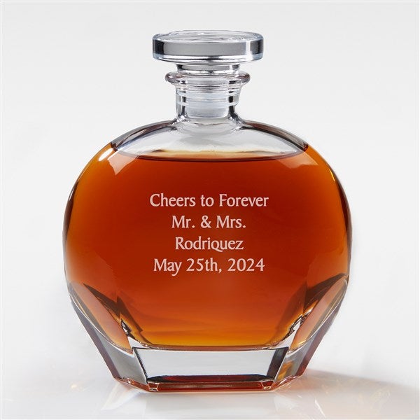 Personalized Luigi Bormioli® Any Message Engagement Whiskey Decanter - 42295