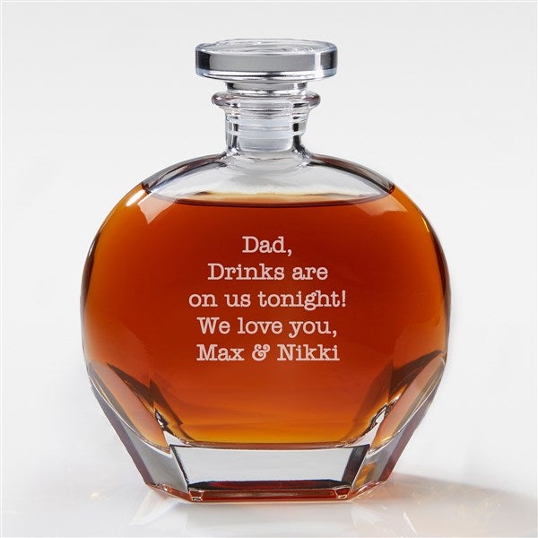 Personalized Luigi Bormioli® Any Message Whiskey Decanter For Him - 42298