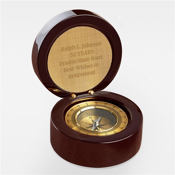 Engraved Message Navigator Compass For My Husband - 42363