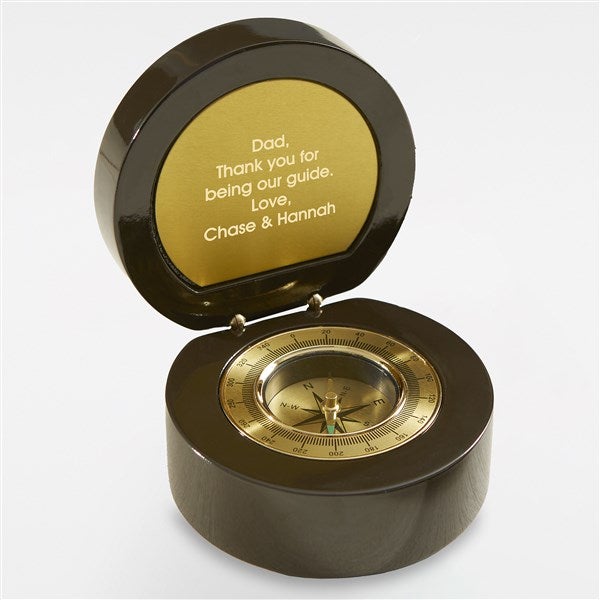 Engraved Message Navigator Desk Compass For Dad - 42364