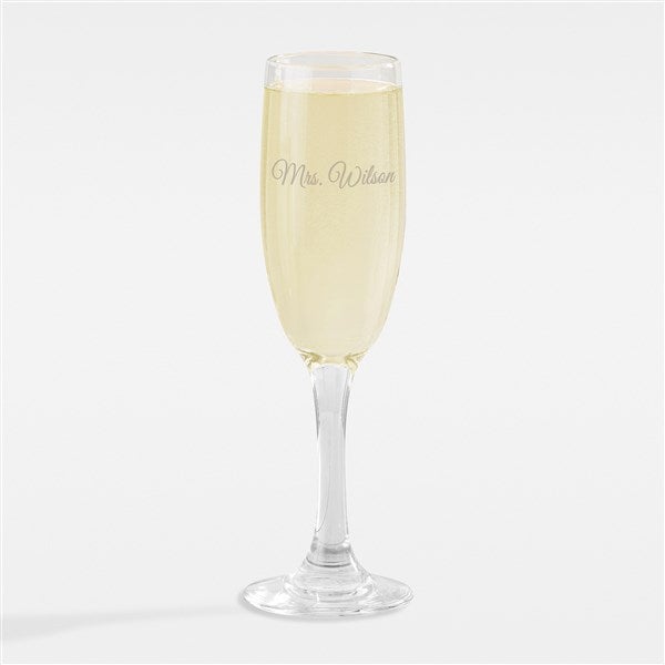 Etched Wedding Champagne Flute - 42373