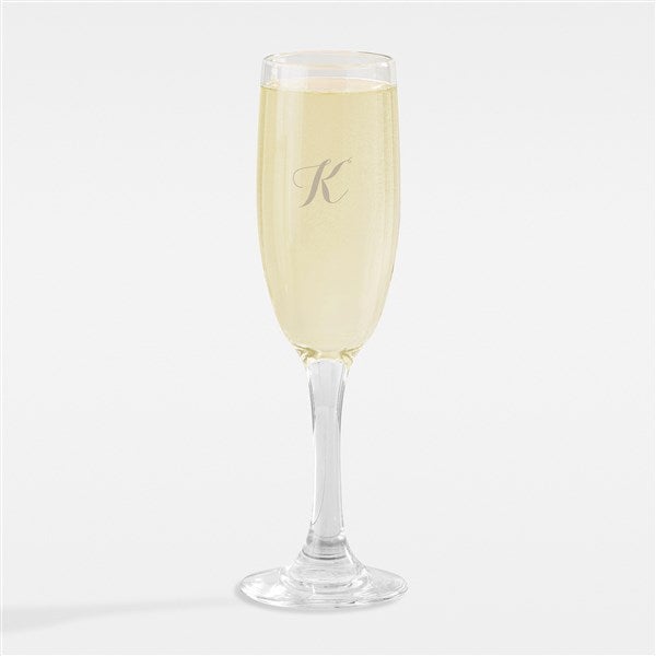 Etched Engagement Champagne Flute - 42375