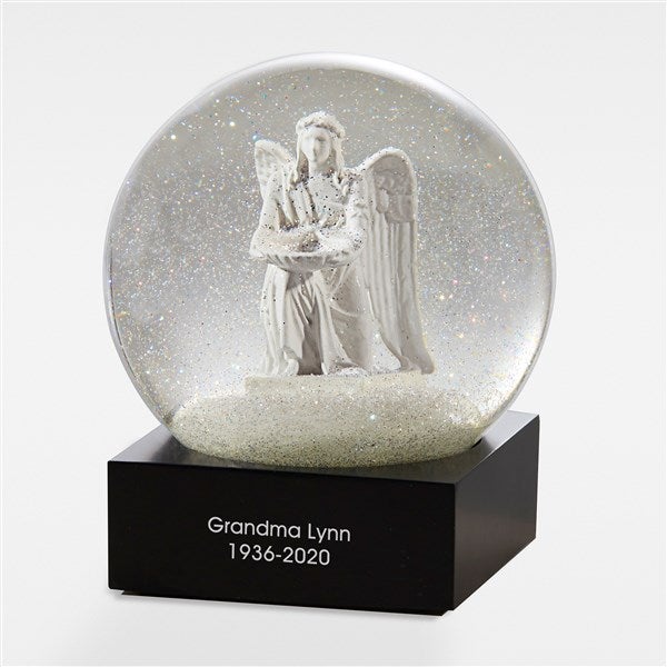 Engraved Memorial Message CoolSnowGlobes Angel Snow Globe - 42378