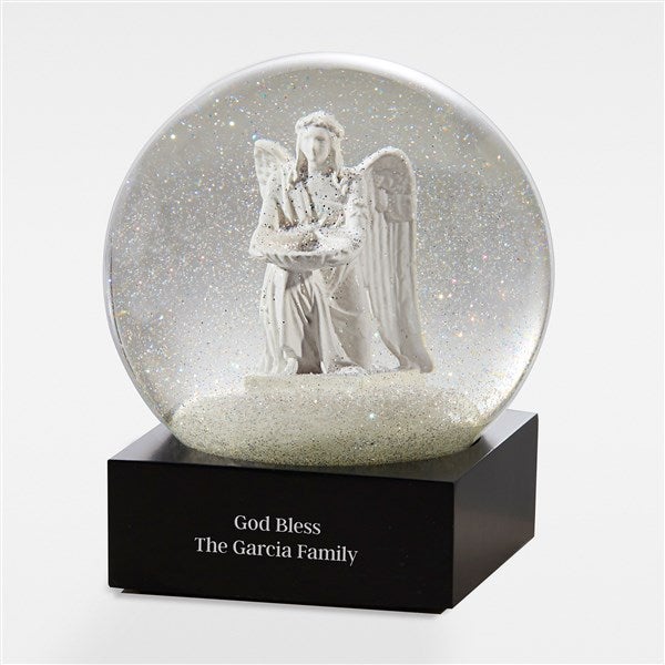Engraved Message CoolSnowGlobes Angel Snow Globe for Family - 42380