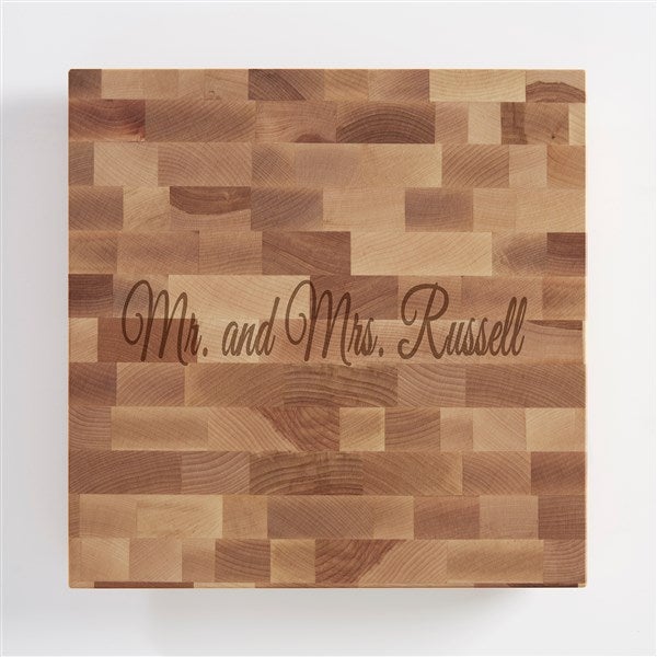 Engraved Wedding Butcher Block Cutting Board - 42391