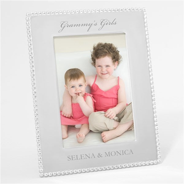 Mariposa String of Pearls Engraved Photo Frame for Grandma - 42403