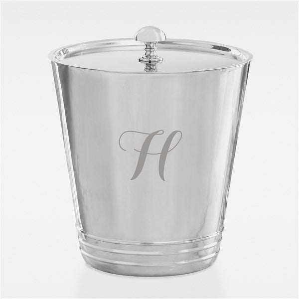 Etched Wedding Silver Ice Bucket - 42431