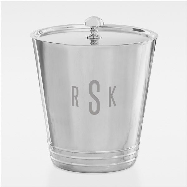 Etched Engagement Silver Ice Bucket - 42433