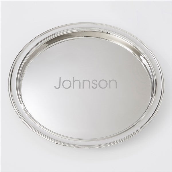 Engraved silver hotsell tray