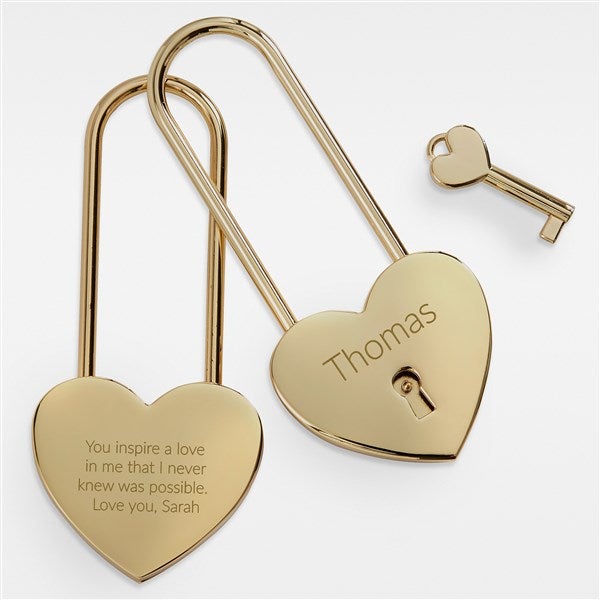 Engraved Love Lock for Him - 42455