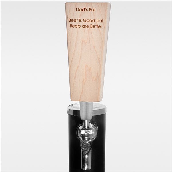 Engraved Maple Beer Tap Handle For Dad - 42466