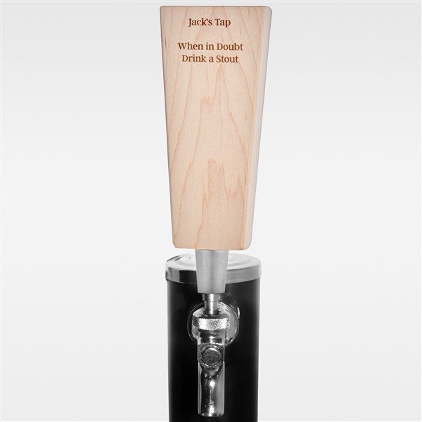 Engraved Message Maple Beer Tap Handle For Him - 42467