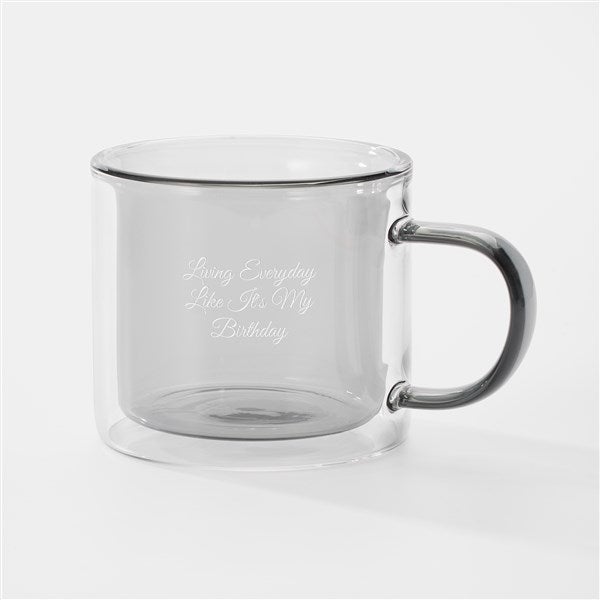 Engraved Birthday Double Wall Mug  - 42519