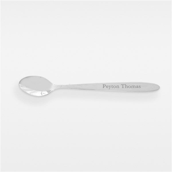 Beaded Loop Silver Plated Baby Spoon