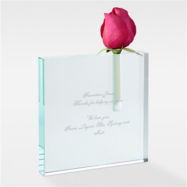 Engraved Message Glass Bud Vase for Grandma - 42596