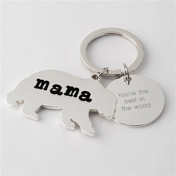 Engraved Mama Bear Keychain for Mom - 42668