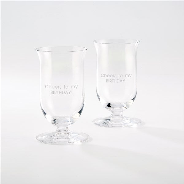 Engraved Riedel Birthday Single Malt Whiskey Glass Set - 42673
