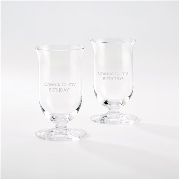 Riedel Everyday White Wine glasses, pair, etched