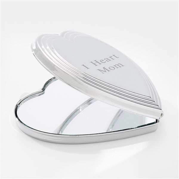 Personalized I Heart Mom Compact Mirror - 42687