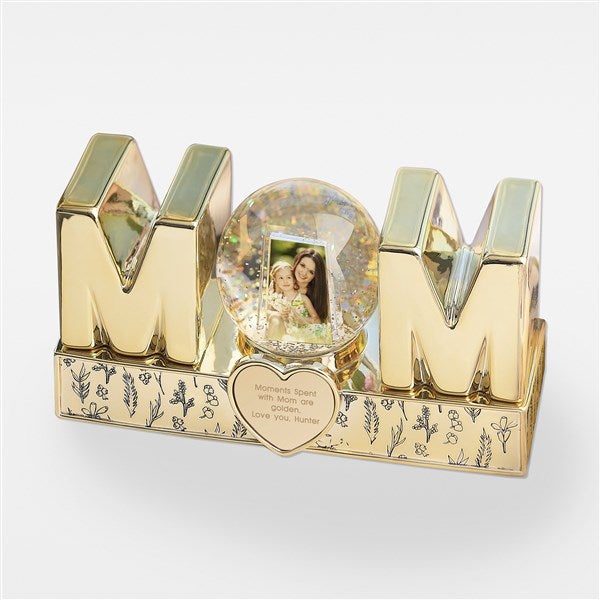 Engraved Gold Lettered Mom Snow Globe Keepsake - 42690