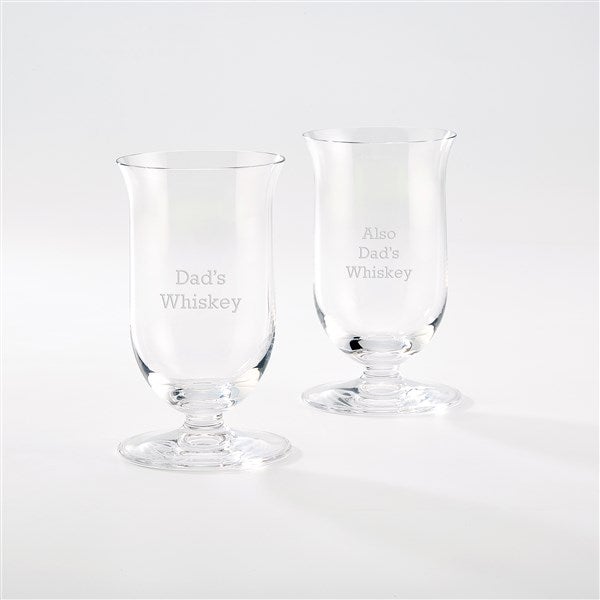 Engraved Riedel Single Malt Whiskey Glass Set for Dad - 42695