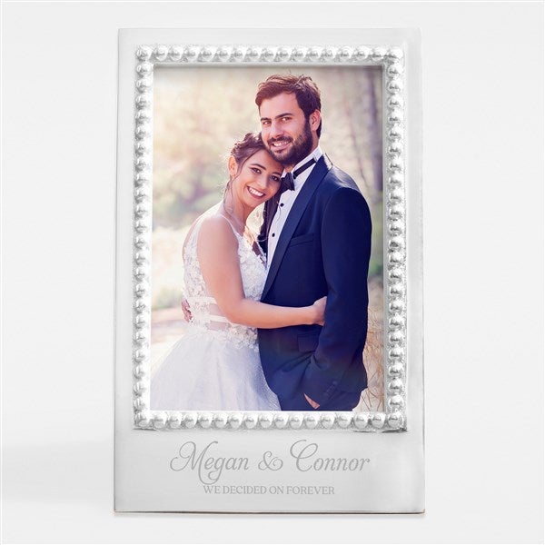 Engraved Mariposa Engagement Statement Picture Frames - 42728