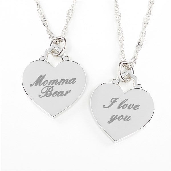 Engraved Message Necklace For Her - 42829