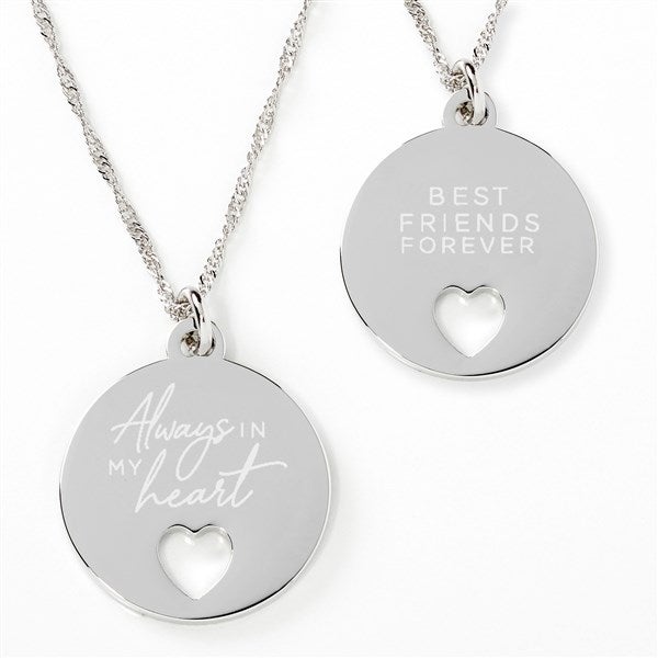 Always In My Heart Personalized Friend Pendant Necklace  - 42832