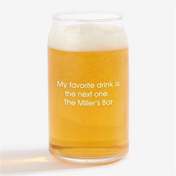 Engraved Message Beer Glass Collection - 42848