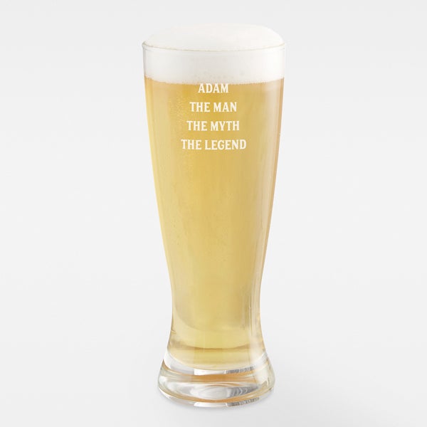 Engraved Message Beer Glass Collection For Him  - 42848