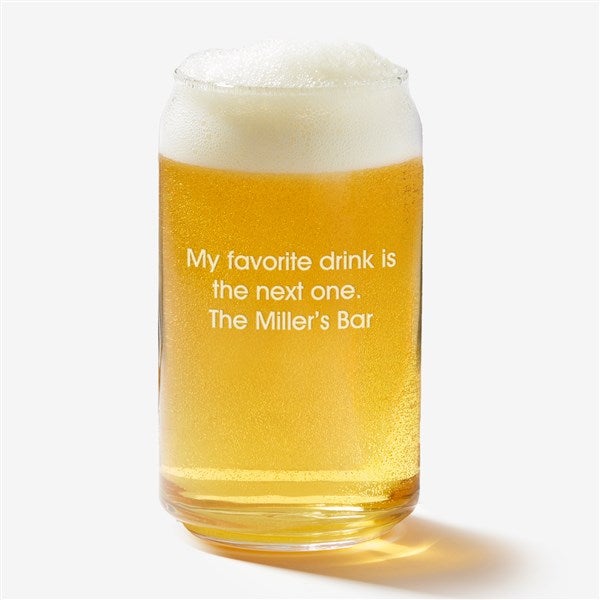 Engraved Message Beer Glass Collection - 42848
