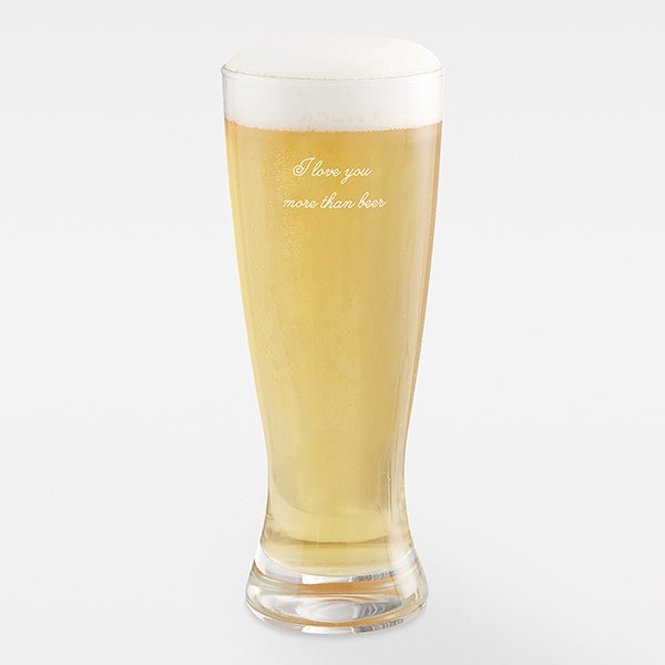 Engraved Message Beer Glass Collection For Couples - 42849