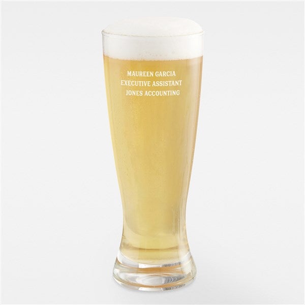 Engraved Message Beer Glass Collection For Professionals  - 42850