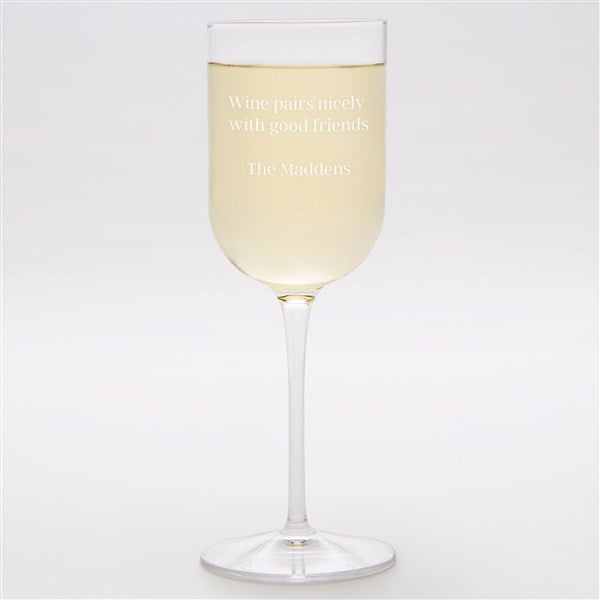 Engraved Message Luigi Bormioli Wine Glass - 42856
