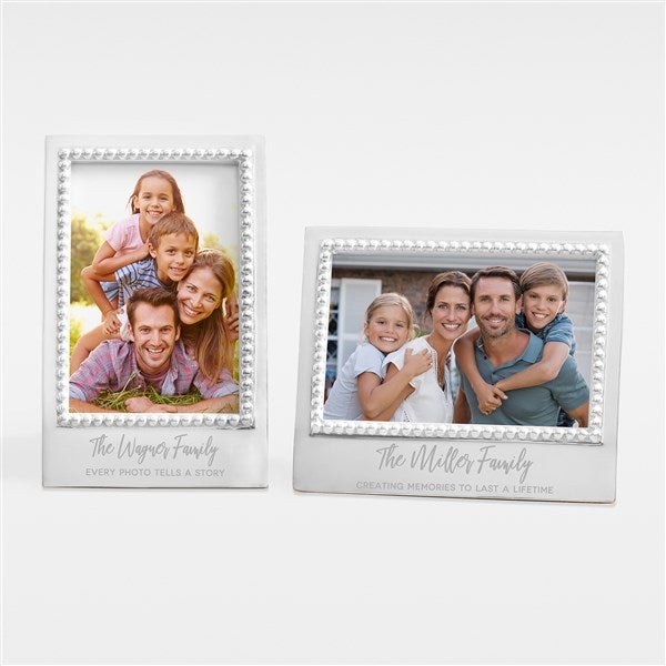 Mariposa Engraved Family Message Statement Picture Frame