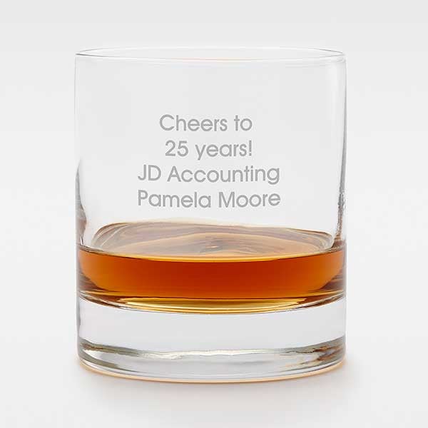 Luigi Bormioli Engraved Message Whiskey Glass For Professionals  - 42939