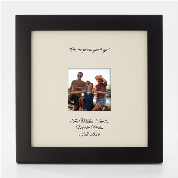 Engraved Family Vacation Gallery Square Opening Picture Frame - 43043