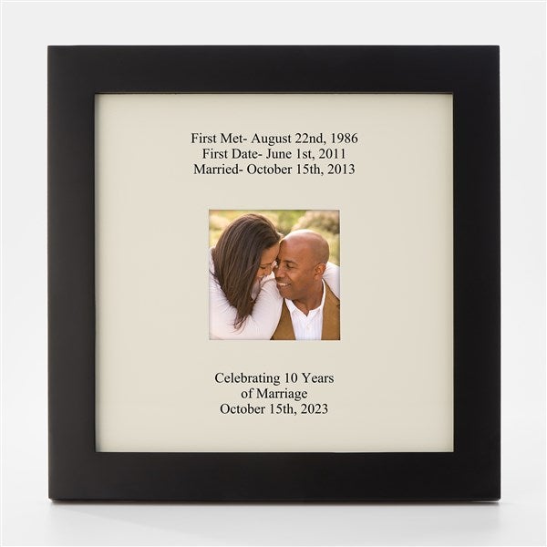 Engraved Anniversary Gallery Square Opening Picture Frame - 43061