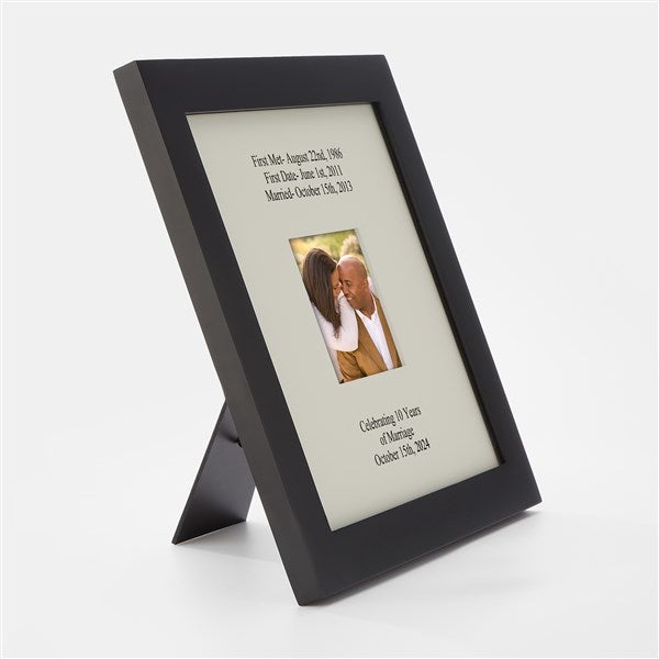 Engraved Anniversary Gallery Picture Frame - Square Opening