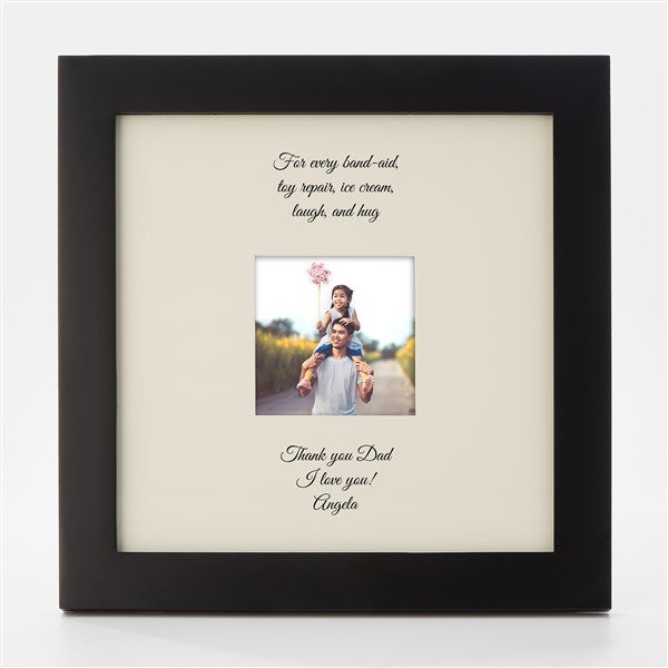 Engraved Dad&#39;s Gallery Square Opening Picture Frame - 43064
