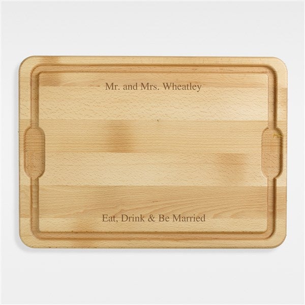 Engraved Wedding Maple Cutting Board - 43239