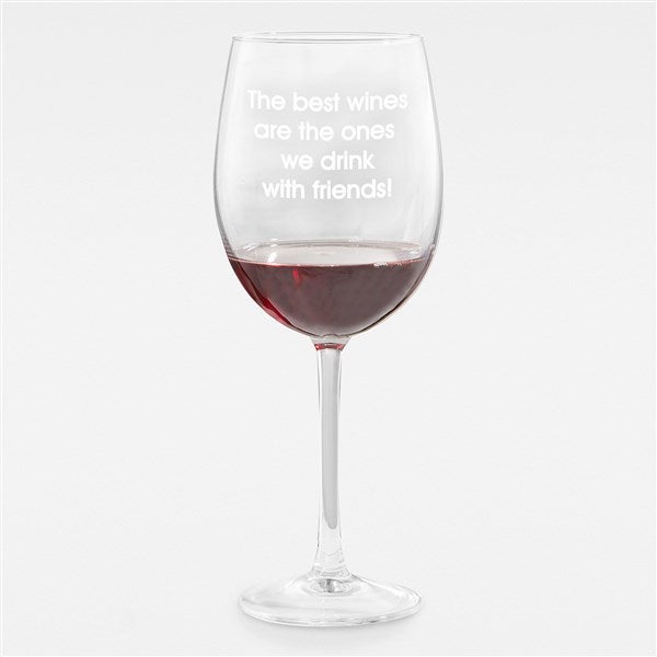 Engraved Message Wine Glass for Her - 43257