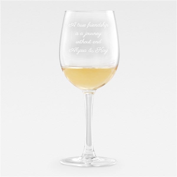 Engraved Message Wine Glass for Her - 43257