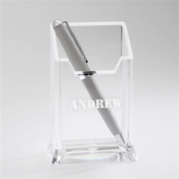 Engraved Acrylic Pen & Pencil Holder For Him - 43275