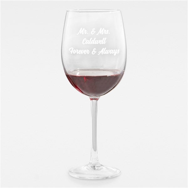 Wedding Personalized Message Wine Glass - 43288