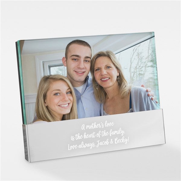 Write Your Own Message Personalized Glass Block Picture Frame For Mom - 43295