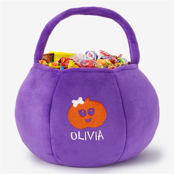 Halloween Characters Personalized Halloween Pumpkin Treat Bags - 43324