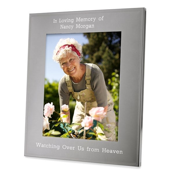 Engraved Memorial Tremont Gunmetal 8x10 Picture Frame   - 43373