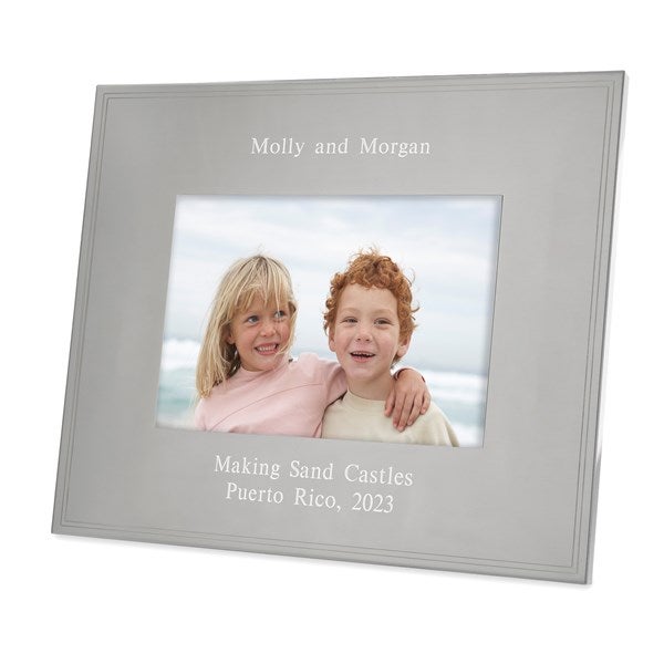 Engraved Kids Tremont Gunmetal 4x6 Picture Frame   - 43377